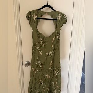 Reformation Sage Green Dress